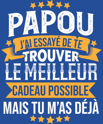 T-Shirt Papou Humour - Tu m'as déjà comme cadeau