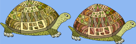 Motif Tortue Élégante personnalisé sur vêtement