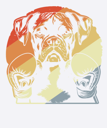 Boxer Hund Vintage