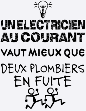 Motif Électricien au Courant | T-Shirt Humour Pro du Câble personnalisé sur vêtement