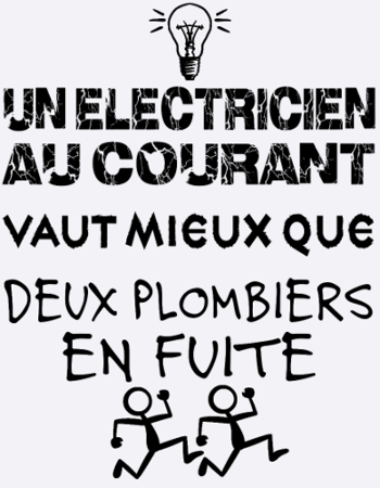 Électricien au Courant | T-Shirt Humour Pro du Câble