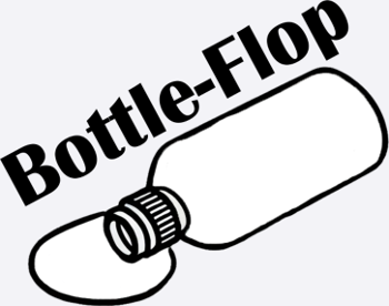 Bottleflop - Bottleflip parody design