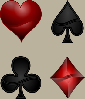 Affirmez votre style de joueur avec ce motif des quatre symboles de cartes. Cœurs, piques, trèfles et carreaux, représentés avec un design m...