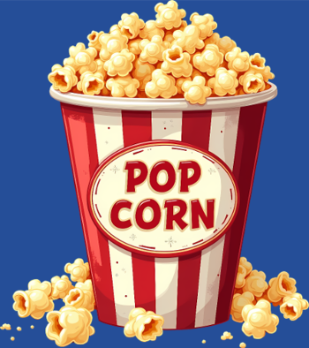 T-Shirt Popcorn Amusant - Idéal Carnaval Enfant