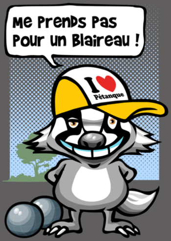 T-shirt Blaireau Pétanque : Le Maître des Boules