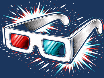Lunettes 3D Rétro