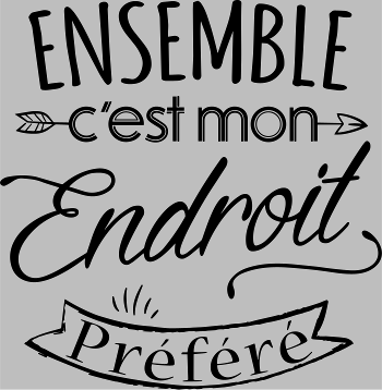T-Shirt 'Ensemble, notre endroit préféré' - Cadeau Amoureux