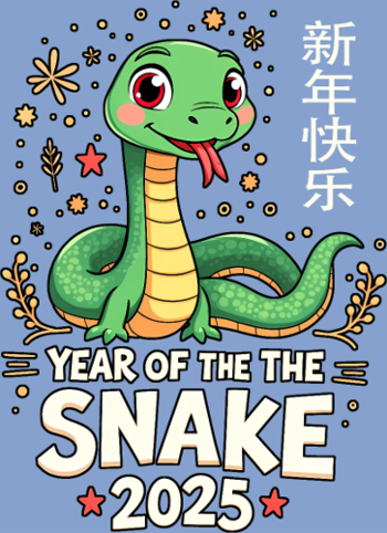 T-shirt Fête du Nouvel An Chinois - Année du Serpent 2025