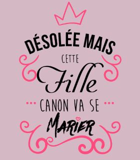 Motif Fille Canon Stylée personnalisé sur vêtement