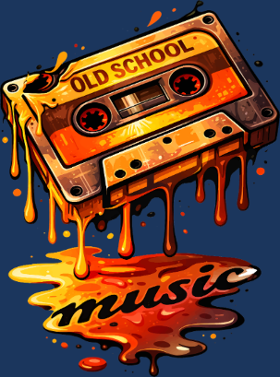 Motif T-shirt Rétro Cassette Audio : L'Esprit 80s à imprimer