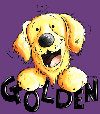Golden Retriever Amusant - Mon Compagnon Fidèle