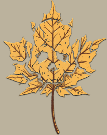 Feuille Morte Stylisée