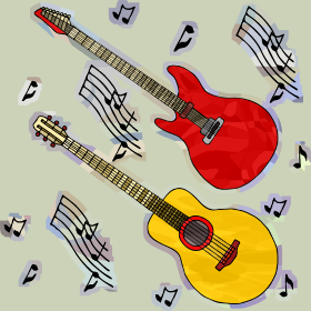 Motif Mélodie Guitare Vintage personnalisé sur vêtement