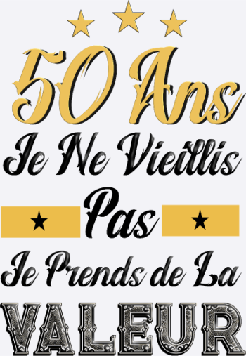 50 Ans Anniversaire | T-shirt 50 ans Cadeau Humour