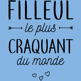 Motif Mon Filleul Adoré et Craquant personnalisé sur vêtement