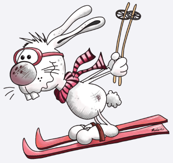Lapin Skieur sur la Piste