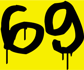 Affichez votre appartenance au département du Rhône avec ce t-shirt au design '69' style graffiti. Un motif audacieux et urbain, parfait pou...