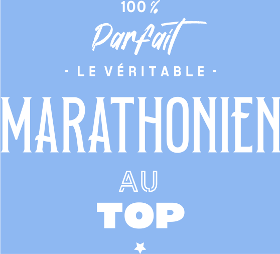 Motif Marathonien au Top personnalisé sur vêtement