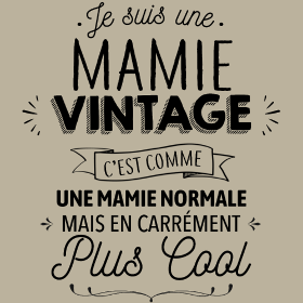 Motif Mamie Vintage, Carrément Plus Cool à imprimer