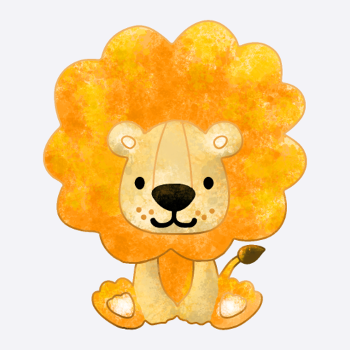 petit lion bébé mignon pour les enfants