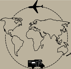 Partez à l'aventure avec ce motif inspirant représentant la carte du monde, un avion et un camping-car. Idéal pour les globe-trotters et les...