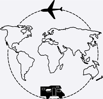 Karte Flugzeug Reise