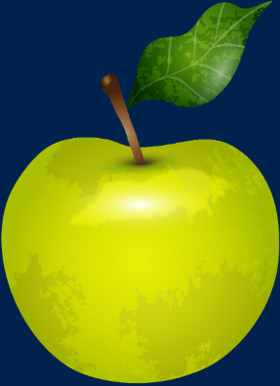 Motif Pomme Verte Éclatante personnalisé sur vêtement