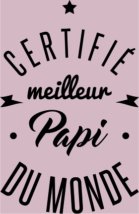 Offrez le T-shirt "Meilleur Papi Certifié" ! Un cadeau unique et affectueux pour votre grand-père. Idéal Fête des Pères ou anniversaire. Mon...