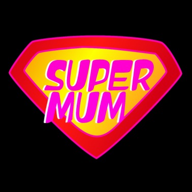 SUPERMAN "SUPER MAMMA ROSA" Felpa Con Cappuccio o manica lunga 