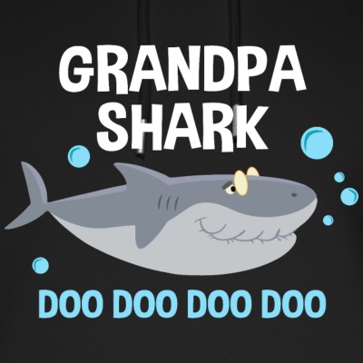 Grandpa Shark Doo Doo Doo Doo Family Shark - Unisex Organic Hoodie