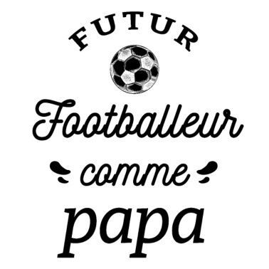 Spreadshirt Fils Futur Footballeur comme Papa Body Bébé Bio Manches Courtes 