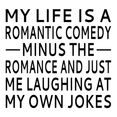 Fridge Fun Refrigerator Magnet "MY LIFE IS A ROMANTIC COMEDY..." Retro Funny 