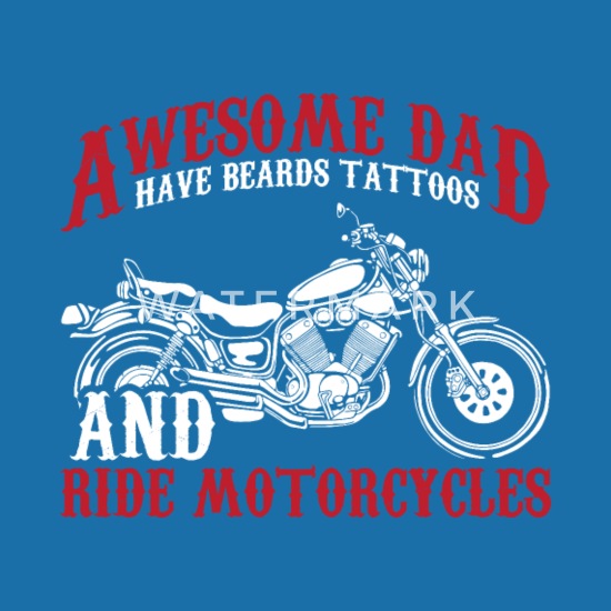 Señoras Tatuajes Barba Y Motocicletas Biker Camiseta De Manga Larga Top para Mujer Regalo