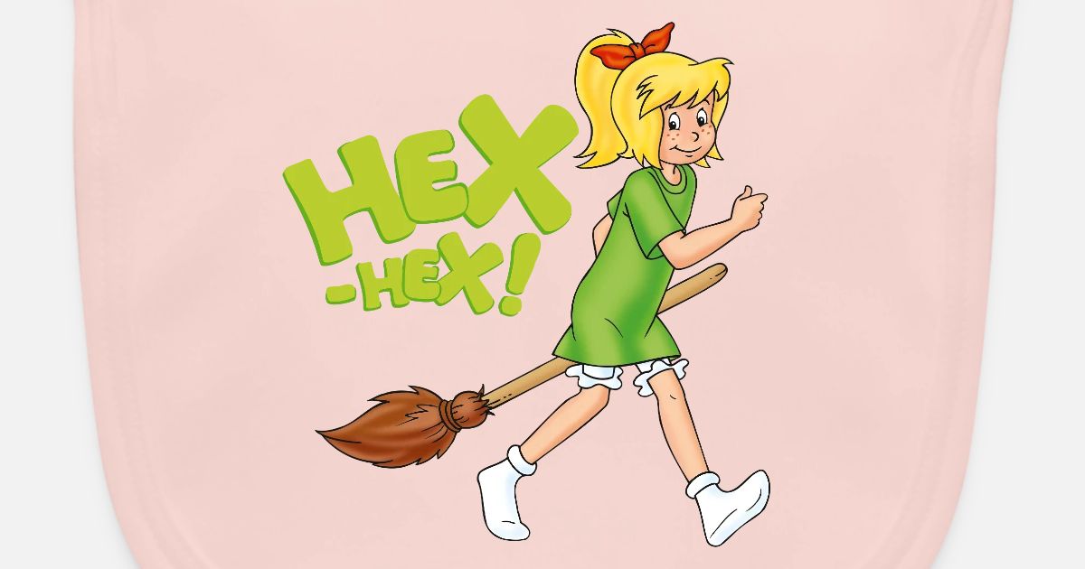 'Bibi Blocksberg mit Kartoffelbrei HEXHEX!' Lätzchen Spreadshirt