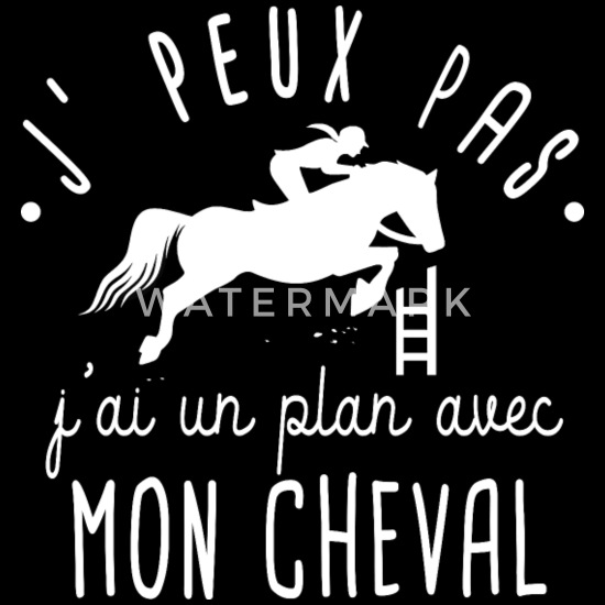Femme J/'Peux Pas J/'ai Cheval Humour Equitation Fille Débardeur