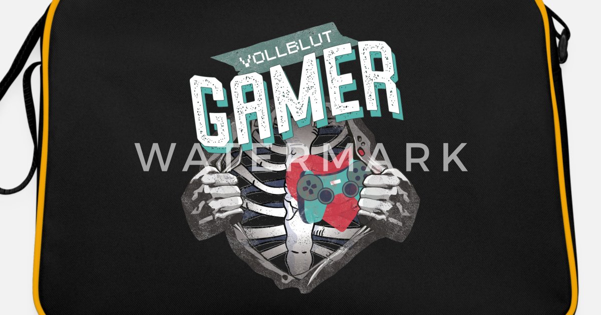 Fuldblod gamer gamer skelet nørd' Retro | Spreadshirt