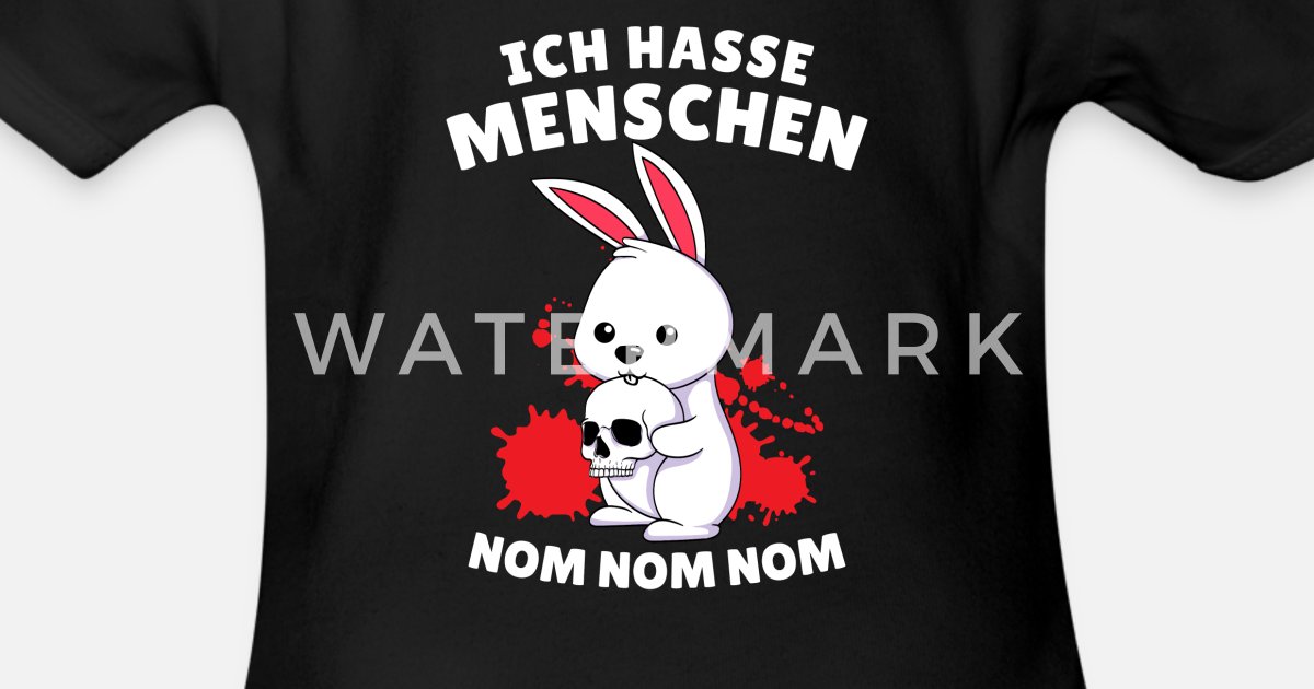 Herren Unisex Kurzarm T-Shirt Osterhase V1 Schlappohr Hase Häschen rabbit