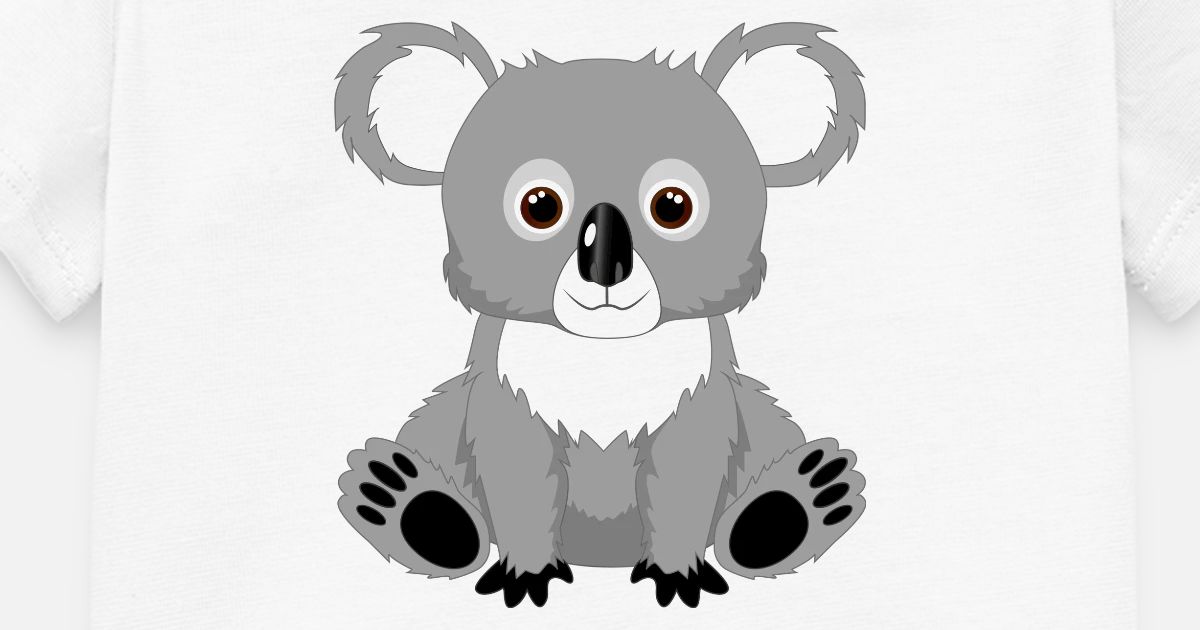 Koala Mignon Body Bebe Bio Manches Courtes Spreadshirt