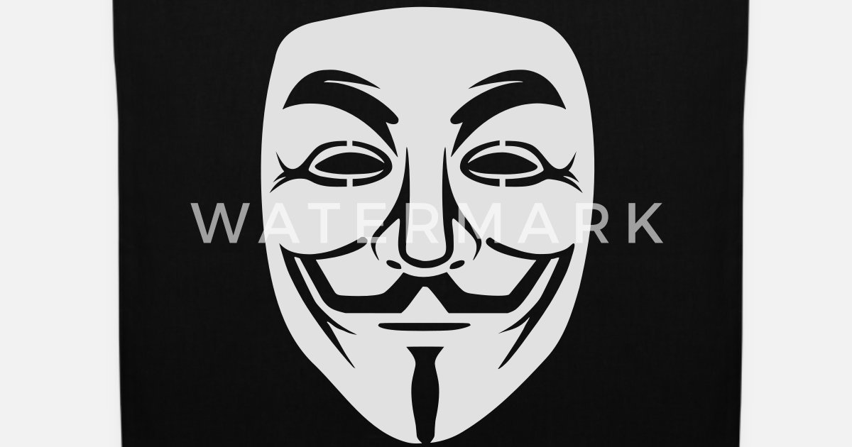 Alternativ telex Bær Anonymous / Guy Fawkes-Maske 1 clr' Stoffbeutel | Spreadshirt