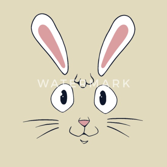 Bunny Face Shirt Rabbit Lover Gift Cute Women Easter Bunny T-Shirt Whiskers Face Nature Lover