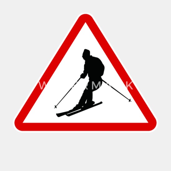 Nostalgieschild Schifahrer Ski 