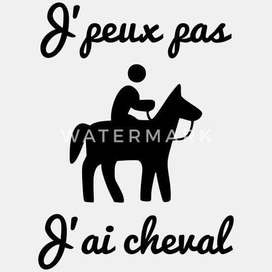 J'Peux Pas J'ai Cheval Humour Equitation Chevaux Filles Sweat à Capuche