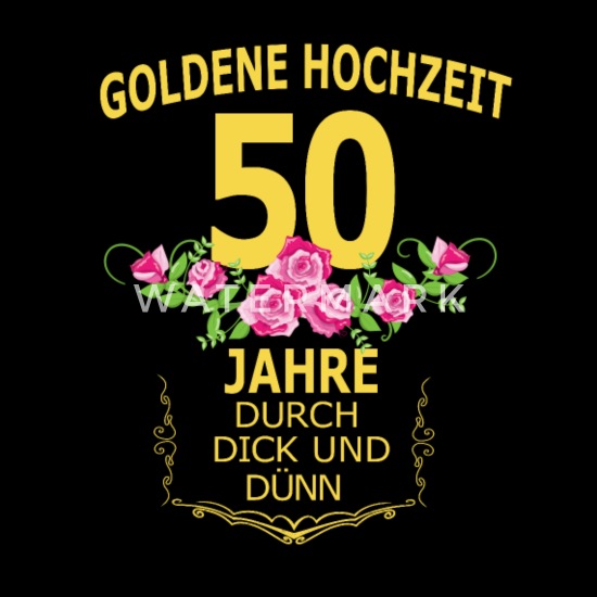 GOLDENE HOCHZEIT 50 JAHRE EHE T-Shirt Damen S-XXL Jubiläum Deko HOCHZEITSTAG 
