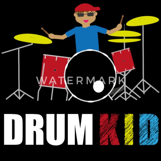 Drummer design batteria e batteristi Felpa con Cappuccio 