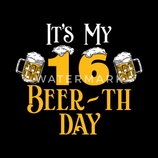 16 16 Geburtstag Geschenk Bier Beer Geschenkidee Manner T Shirt Spreadshirt