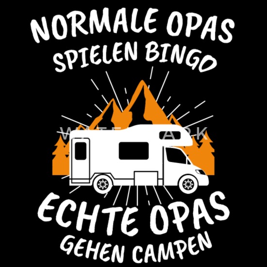 Opa Wohnmobil Camping Camper Wohnwagen Fun Spruch Geschenk T-Shirt
