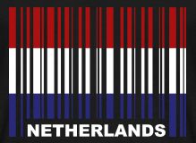Netherlands flag barcode EAN GTIN stripe codeu0027 Menu0027s T-Shirt 