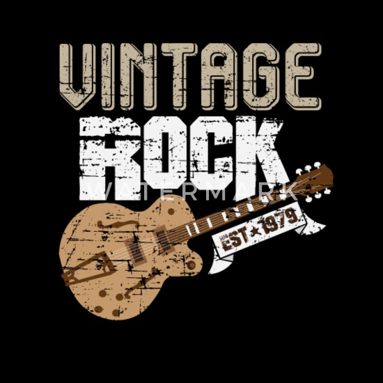 Guitare Vintage Cadeau Guitariste Groupe Musique Rock T-Shirt 