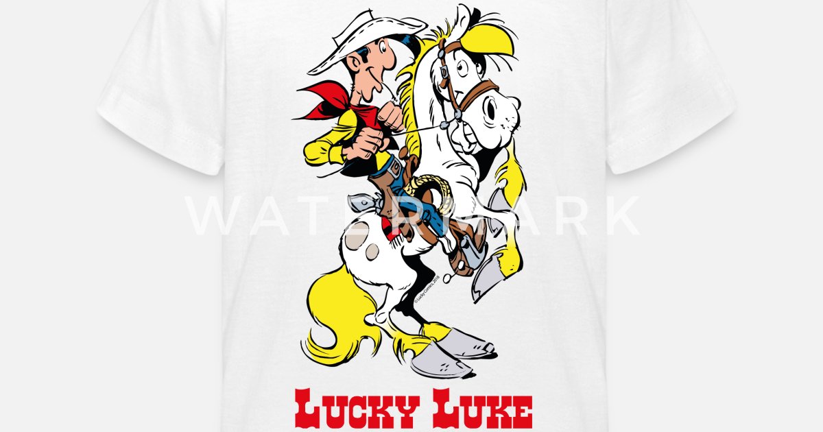 Spreadshirt Lucky Luke sur Jolly Jumper T-Shirt Enfant