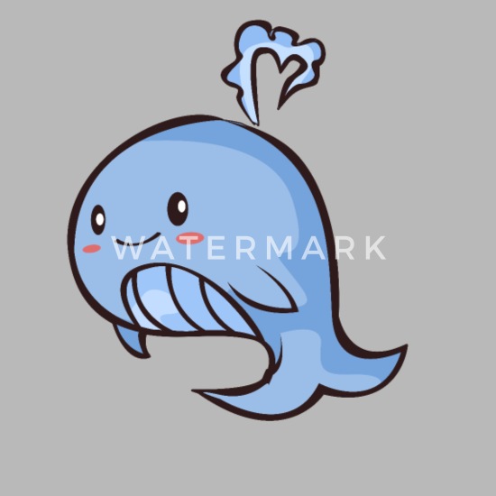 animados ballena azul ballena Kawaii lindo regalo' térmica Spreadshirt